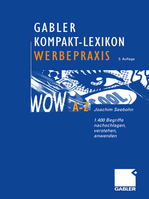 cover image of Gabler Kompakt-Lexikon Werbepraxis